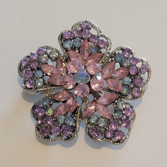 VINTAGE RHINESTONE BROOCH - Picture 2 of 4